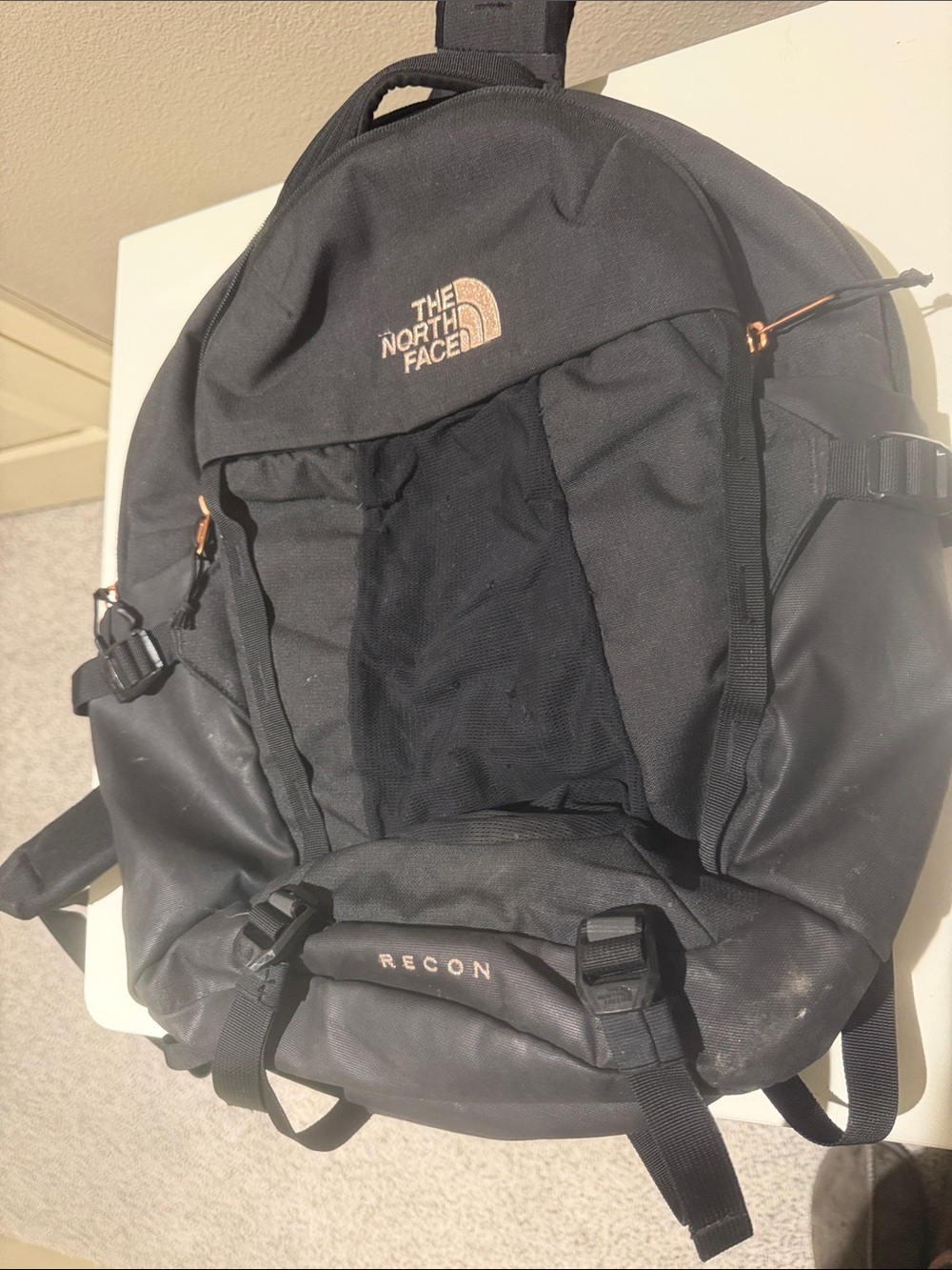 GUC The North Face Recon 30L Backpack with Copper Metallic Accents
